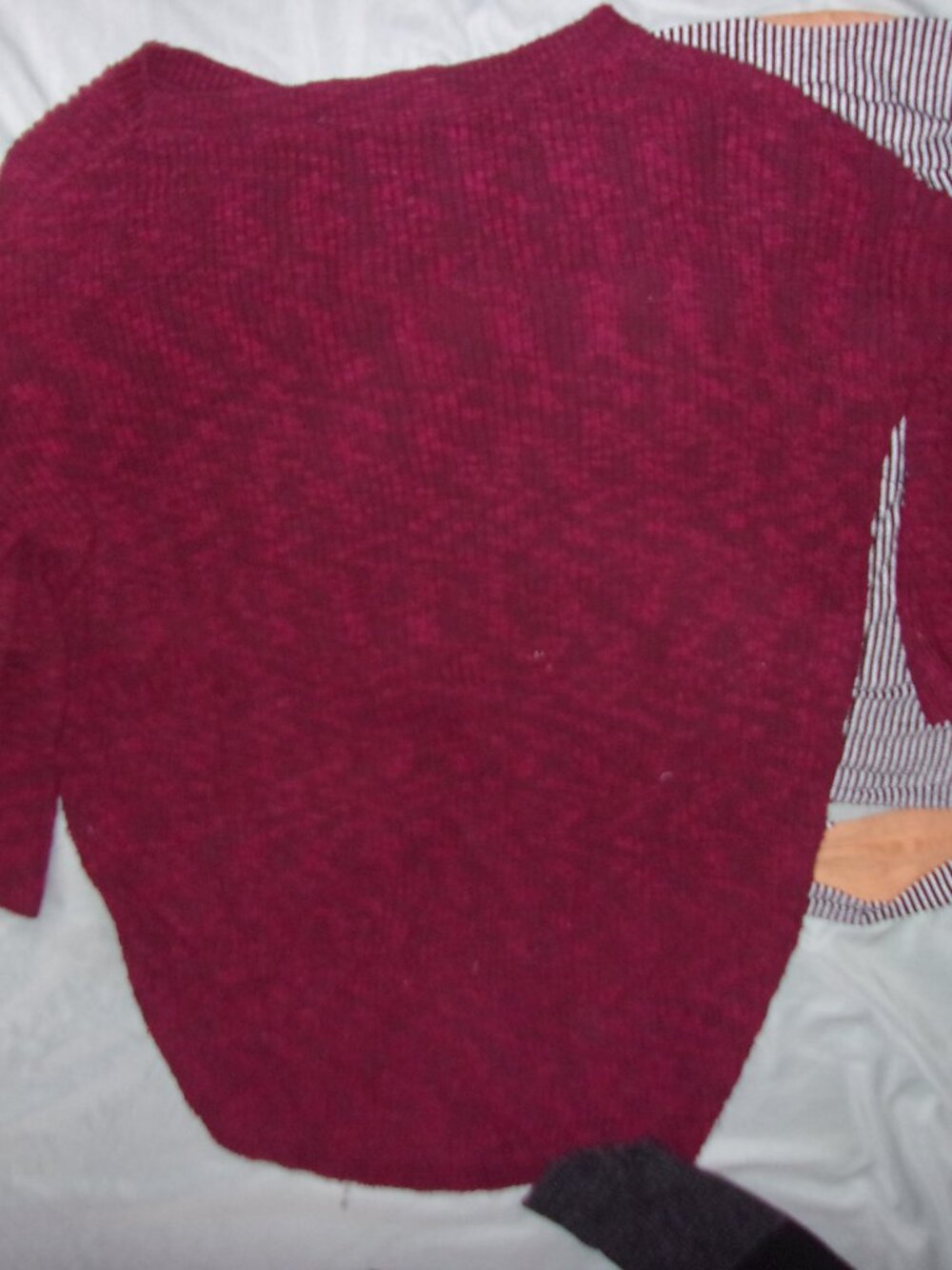 size medium sweater womens knit maroon shirt